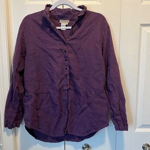 Cold water Creek size L linen shirt